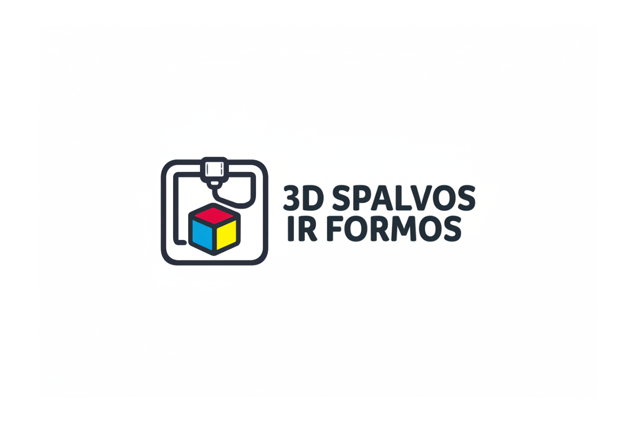 3D Spalvos ir Formos
